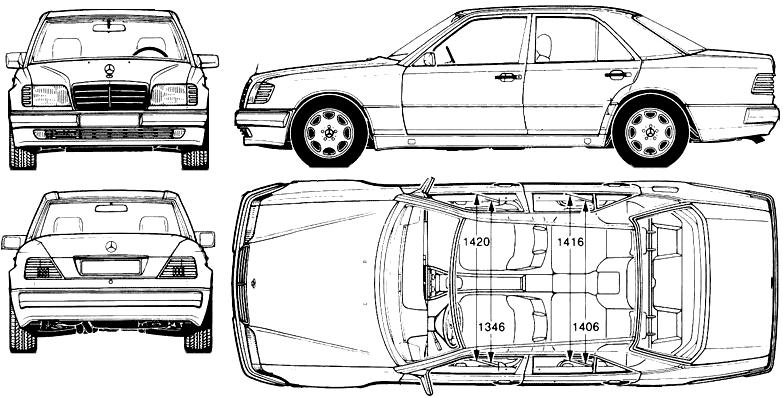 E-Klasse W124 500E Stoßstange Schweller Bausatz Bodykit goeckel