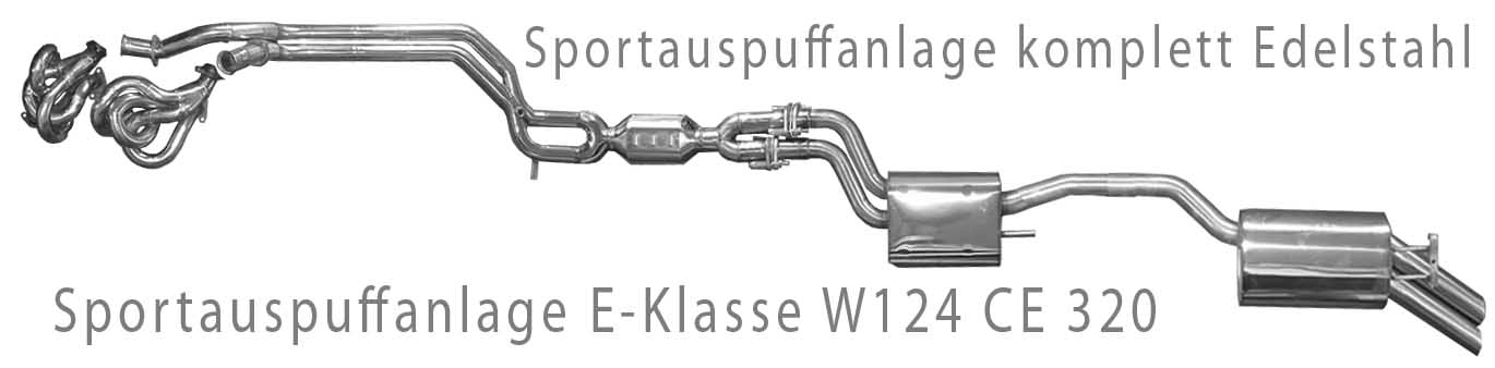 Sportauspuffanlage E-Klasse W124, A124, C124 Goeckel Performance
